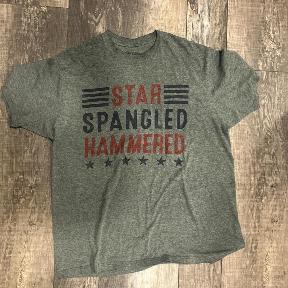 Star Spangled Hammered t-shirt sz large